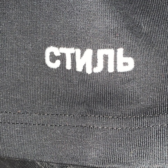 HERON PRESTON Black Logo T-Shirt - Picture 4 of 5